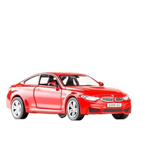 SYYANFEI Modellauto 1:36 für BMW M4 Mini Fahrzeuge Spielzeug Simulation Sound und Licht Enthusiasten sammeln Geschenke für Jungen Enthusiasten Spielzeugauto(Rot) von SYYANFEI