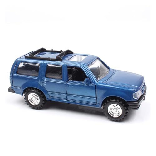 SYYANFEI Modellauto 1:43 Für Hochgeschwindigkeits-Ford Explorer-Simulationslegierung Boomerang-Metalldruckguss-Automodell Mini-Autospielzeug Enthusiasten Spielzeugauto(Blau) von SYYANFEI