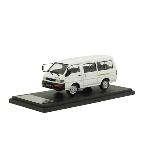 SYYANFEI Modellauto 1:43 Für Mitsubishi Delica Fertiges Statisches Legierungsmodellauto Enthusiasten Spielzeugauto(Extended Version White 2) von SYYANFEI