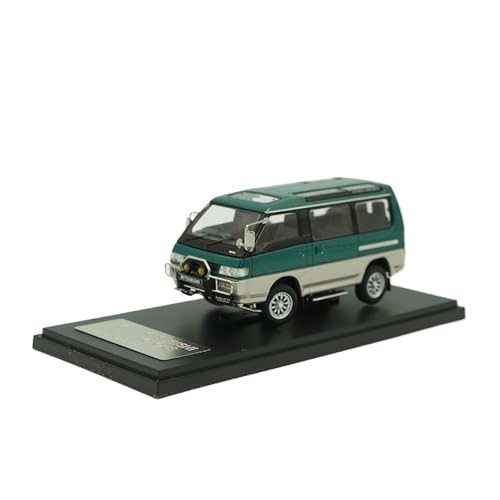 SYYANFEI Modellauto 1:43 Für Mitsubishi Delica Fertiges Statisches Legierungsmodellauto Enthusiasten Spielzeugauto(Green 2) von SYYANFEI