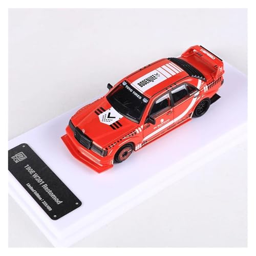 SYYANFEI Modellauto 1:64 Für Collector's Edition 190E W201Red Mini Racers Fahrzeuge Legierung Metall Modell Auto Enthusiasten Spielzeugauto(Rot) von SYYANFEI