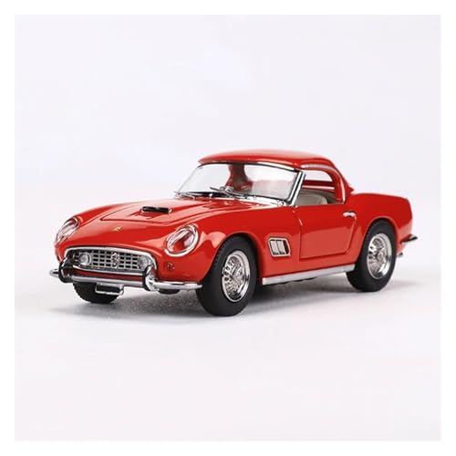 SYYANFEI Modellauto 1:64 Für Collector's Edition 250GT Cabrio Classic Roadster Legierung Modell Auto Spielzeug Liebhaber Enthusiasten Spielzeugauto(Rot) von SYYANFEI