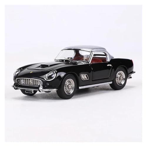 SYYANFEI Modellauto 1:64 Für Collector's Edition 250GT Cabrio Classic Roadster Legierung Modell Auto Spielzeug Liebhaber Enthusiasten Spielzeugauto(Schwarz) von SYYANFEI