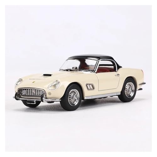SYYANFEI Modellauto 1:64 Für Collector's Edition 250GT Cabrio Classic Roadster Legierung Modell Auto Spielzeug Liebhaber Enthusiasten Spielzeugauto(White) von SYYANFEI