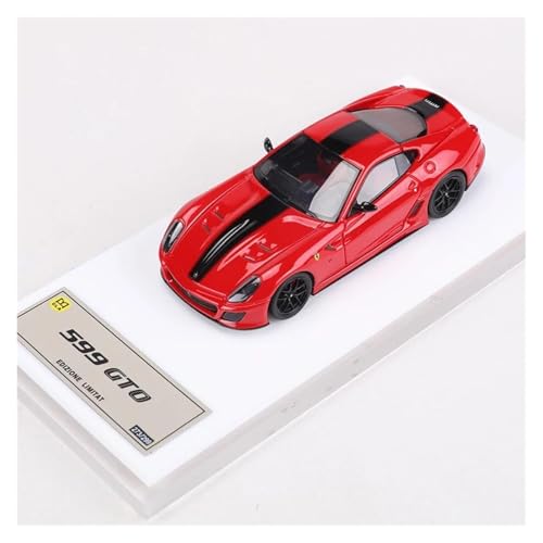 SYYANFEI Modellauto 1:64 Für Collector's Edition 599gto Harz Sport Modell Auto Mit Basis Metall Ornament Hobby Spielzeug Geschenk Enthusiasten Spielzeugauto(Rot) von SYYANFEI
