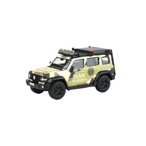 SYYANFEI Modellauto 1:64 Für Great Wall SUV Jeep Tank 300 Offroad-Serie Legierungs-Druckwellenmodell Für Erwachsene Sammlerstück Ausstellungsspielzeug Enthusiasten Spielzeugauto(Light Green) von SYYANFEI