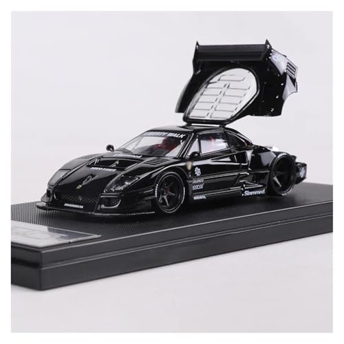 SYYANFEI Modellauto 1:64 Für LBWK F40 Wide Body Conversion Version Legierung Modell Auto Statische Fahrzeug Desktop Ornamente Sammlung Enthusiasten Spielzeugauto(Schwarz) von SYYANFEI