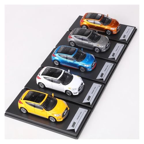 SYYANFEI Modellauto 1:64 Für Veloster Turbo Legierung Druckguss Spielzeug Auto Modell Sammlung Dekoration Urlaub Geschenk Spielzeug Enthusiasten Spielzeugauto(Blau) von SYYANFEI