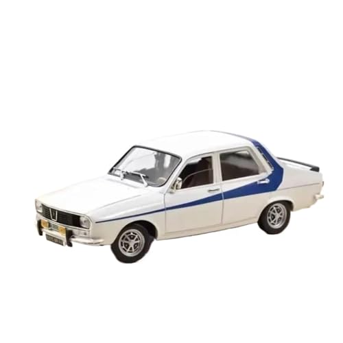 SYYANFEI Modellauto Druckguss 1:18 Für Renault 12 Gordini, Simulation Statisches Automodell Aus Legierung, Fans Sammlung Display Heimdekoration Metallornamente Enthusiasten Spielzeugauto(White) von SYYANFEI