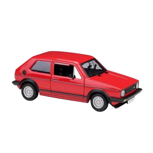 SYYANFEI Modellauto Druckguss 1:24 Für Maßstab 1979 Golf Mk1 GTI Simulation Legierung Auto Modell Fan Sammlung Hause Dekoration Metall Ornforaments Enthusiasten Spielzeugauto(Rot) von SYYANFEI