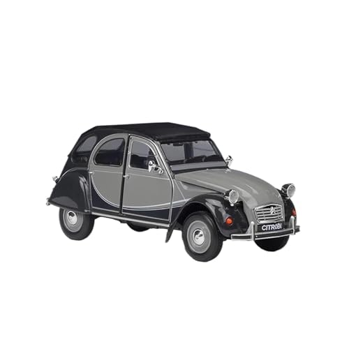 SYYANFEI Modellauto Druckguss 1:24 Für OrScale Citro 2cv 6 Charleston Oldtimer-Simulation Legierung Automodell Fan-Kollektion Homefro Dekoration Metallornamente Enthusiasten Spielzeugauto(Gray) von SYYANFEI