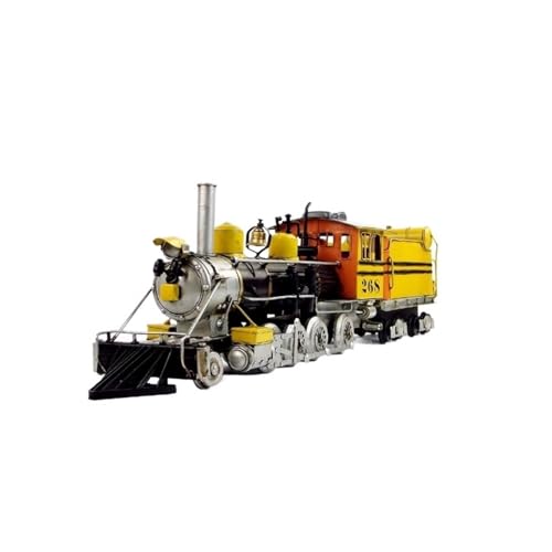 SYYANFEI Modellauto Für Eisenmetallzugmodell Dekorativ Klassisch Nostalgisch 1886 Dampflokomotive Kunstanzeige Geschenk Enthusiasten Spielzeugauto(Beige) von SYYANFEI