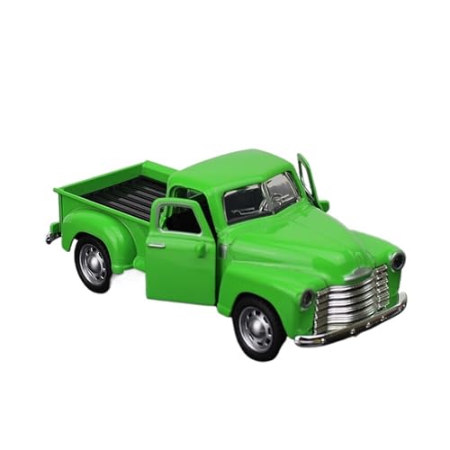 SYYANFEI Modellauto Für Mini Retro Classic Car Offroad Pickup Truck Spielzeugauto Liebhaber Miniatur Modell Sammlung Geschenk Enthusiasten Spielzeugauto(Green 2) von SYYANFEI