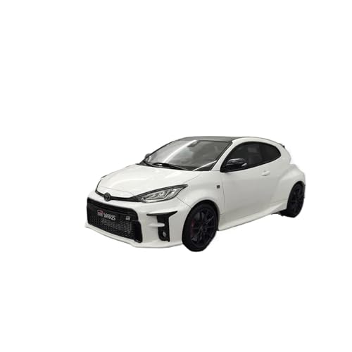 SYYANFEI Modellauto Harzmaterial 1:18 Für Toyota Yaris GR Im Maßstab 1:18, Simulationsharz Statisches Automodell Fans-Sammlung, Display Heimdekoration Ornamente Enthusiasten Spielzeugauto(White) von SYYANFEI