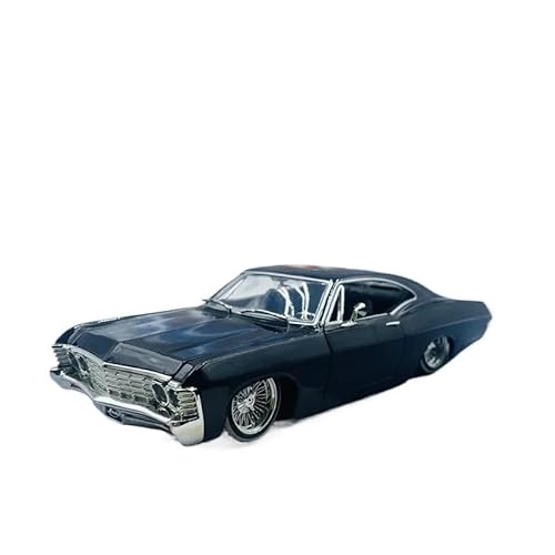 SYYANFEI Modellauto Maßstab 1:24 Für Chevrolet Impala SS 1967 Legierung Metalldruckguss Oldtimer-Modus Statische Sammlung Ausstellungsspielzeug Enthusiasten Spielzeugauto(Schwarz) von SYYANFEI