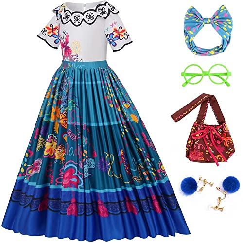 SZ-TONDA Prinzessinnen-Kostüm für Kinder, Mädchen, Halloween, Cosplay, Kleidung, Blau SZ-TONDA Prinzessinnen-Kostüm für Kinder, Mädchen, Halloween, Cosplay, Kleidung, Blau von SZ-TONDA