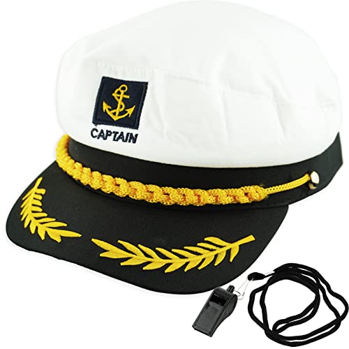kapitänsmütze Matrosenmütze, Kapitänsmützen Herren Verstellbar Marine Accessoires, Partyhut Erwachsene Marine Mütze Damen Ideales Matrosen Kostüm Marine Hut Kapitän Accessoires von SZCXDKJ