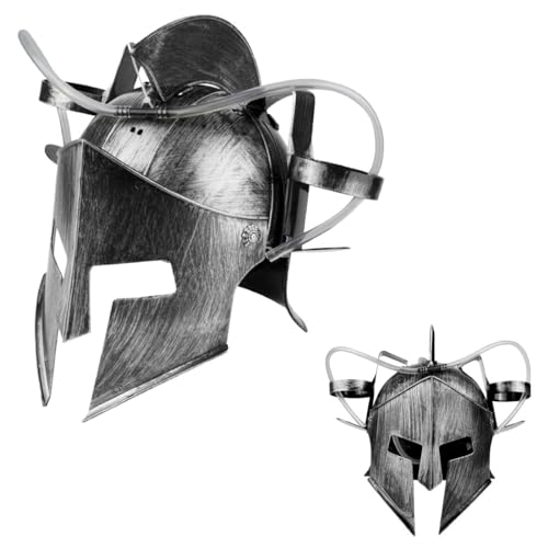 Sparta Trinkhelm Bierhelm mit Schlauch&Getränkehalter-Römische Soldaten Verkleidung für Party|Freihändiger Trinkspaß|Verstellbare Riemen|Ideales für Bierliebhaber|Einzigartiges Design(silber) Sparta Trinkhelm Bierhelm mit Schlauch&Getränkehalter-Römische Soldaten Verkleidung für Party|Freihändiger Trinkspaß|Verstellbare Riemen|Ideales für Bierliebhaber|Einzigartiges Design(silber) von SZHXVIVISY