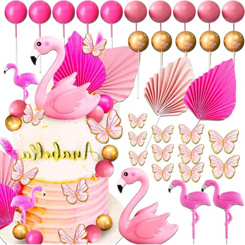 31 PCS Flamingo Kuchen Topper, Flamingo Happy Birthday Cake Toppers Dekoration Set Tortendeko 3D-Flamingo-Geburtstagstorte-Dekoration für Hochzeit Geburtstagsfeier 31 PCS Flamingo Kuchen Topper, Flamingo Happy Birthday Cake Toppers Dekoration Set Tortendeko 3D-Flamingo-Geburtstagstorte-Dekoration für Hochzeit Geburtstagsfeier von SZJFYMQ