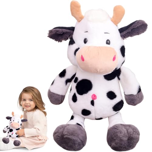SZJFYMQ Kuh Kuscheltier, Kuh Plüschtier, 25CM Weißes Kuscheltier Kuh, Kuscheltier Kuh Plüschtier Super Weich Plüsch Niedliche Puppe,Jungen Mädchen Geburtstag Weihnachten Valentinstag SZJFYMQ Kuh Kuscheltier, Kuh Plüschtier, 25CM Weißes Kuscheltier Kuh, Kuscheltier Kuh Plüschtier Super Weich Plüsch Niedliche Puppe,Jungen Mädchen Geburtstag Weihnachten Valentinstag von SZJFYMQ