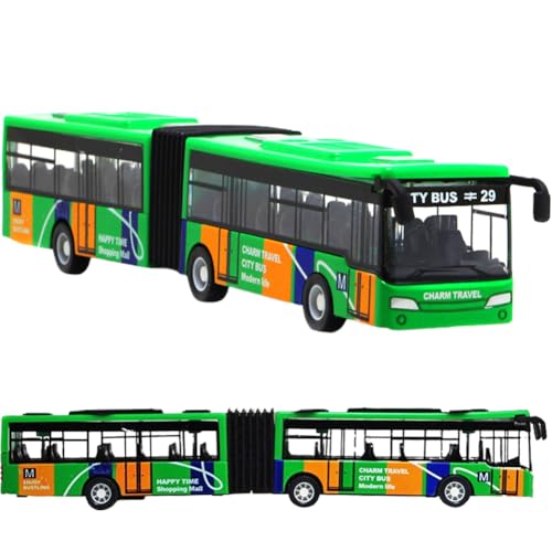 SZJFYMQ Mini Bus, Bus Modell, Pull Back Spielzeugautos, Mini Cartoon Schulbus Spielzeugautos, Kindergeburtstag Geschenk, Grün von SZJFYMQ