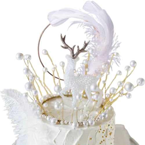 Tortendeko Rentier,Weihnachtstorte Deko Kuchen Topper Kristall Hirsch Krone Engelsflügel Kuchen Dekoration für DIY Fee Garten Weihnachten Micro Landschaft Ornament Tortendeko Rentier,Weihnachtstorte Deko Kuchen Topper Kristall Hirsch Krone Engelsflügel Kuchen Dekoration für DIY Fee Garten Weihnachten Micro Landschaft Ornament von SZJFYMQ