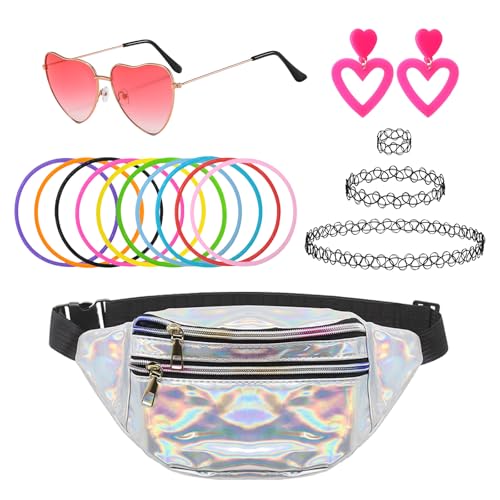 SZSMW 16 Bad Taste Outfit Damen - 90er Jahre Accessoires - 80er 90er Outfit - Geeignet FüR Themenpartysdress-Ups Oder Eine Besondere Veranstaltung Ist Eine Vielseitige Wahl FüR Jeden Anlass SZSMW 16 Bad Taste Outfit Damen - 90er Jahre Accessoires - 80er 90er Outfit - Geeignet FüR Themenpartysdress-Ups Oder Eine Besondere Veranstaltung Ist Eine Vielseitige Wahl FüR Jeden Anlass von SZSMW