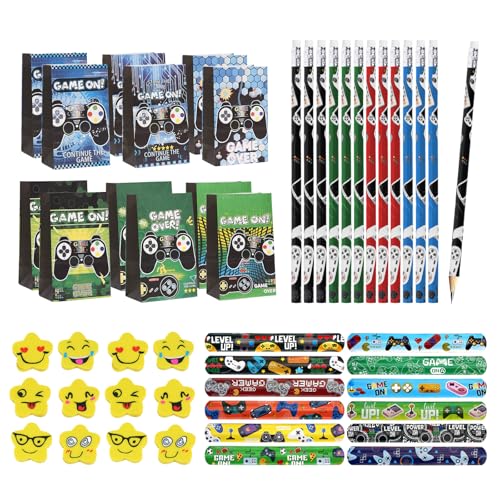 SZSMW 48 Videospiele Party Mitgebsel - Videospiel Thema GeschenktüTen - Videospiel Party GeschenktüTen - Ideal FüR die Verwendung Als Geburtstagsgeschenk FüR Kinder, Souvenirs, Schulkursbelohnungen von SZSMW