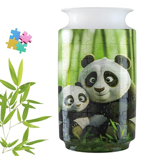 Passen Sie an, was Sie brauchen 3D-Blumenvase Puzzle für Erwachsene – 62-teilige DIY gebogene Kunststoff-Puzzle zum Valentinstag, Weihnachten, Muttertag und Einzugsgeschenke (A) von SZSXYBZ