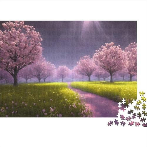 Moon Meadow River Puzzle for Erwachsene, lustiges 1000-teiliges Puzzle-Spielzeug, intellektuelles Spiel, Stressabbau-Spielzeug, Heimdekoration(Style-12) von SZTVECFW