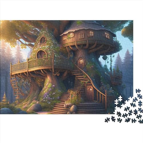 Moon Meadow River Puzzle for Erwachsene, lustiges 1000-teiliges Puzzle-Spielzeug, intellektuelles Spiel, Stressabbau-Spielzeug, Heimdekoration(Style-22) von SZTVECFW