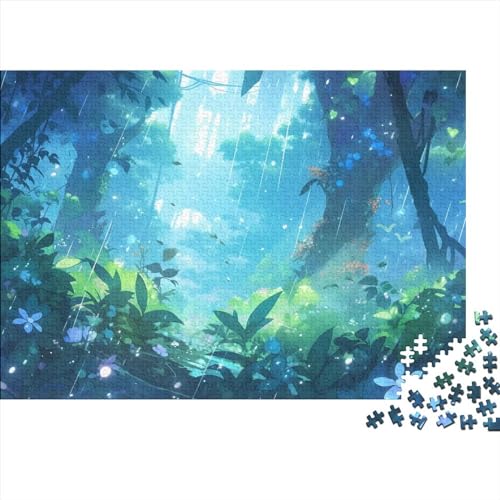 Wald-Puzzle for Erwachsene, lustiges 1000-teiliges Puzzle, Denkspiel, Stressabbau-Spielzeug, Heimdekoration(Style-20,1000pcs (75x50cm)) von SZTVECFW