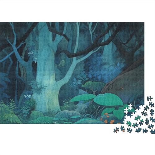Wald-Puzzle for Erwachsene, lustiges 1000-teiliges Puzzle, Denkspiel, Stressabbau-Spielzeug, Heimdekoration(Style-8,1000pcs (75x50cm)) von SZTVECFW
