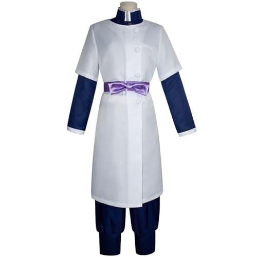 Anime Dämon Slayer Kanzaki Aoi Cosplay Kimono Outfit, Kimetsu No Yaiba Top Hosen Mantel Komplettes Set Halloween Weihnachten Party Uniform,Weiß,M von SZYDM