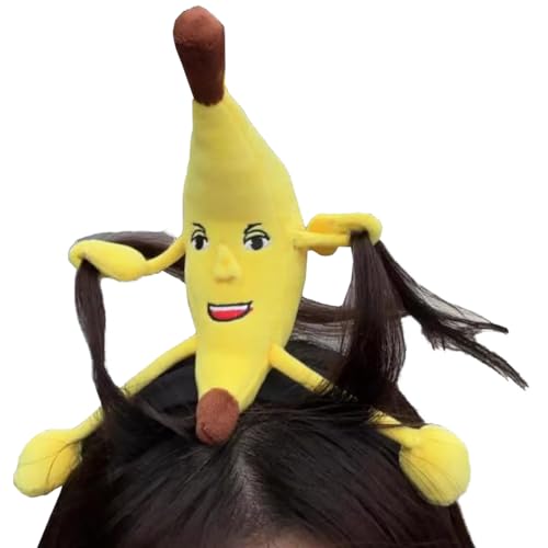 SZZLXYMT 2025 Women's Cute Singing Banana Cartoon Plush Headbands Props Funny Halloween Headwear SZZLXYMT 2025 Women's Cute Singing Banana Cartoon Plush Headbands Props Funny Halloween Headwear von SZZLXYMT