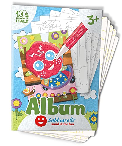 Sabbiarelli Sand-it for Fun Baby-Sabby-Album: 5 Zeichnungen zum Ausmalen mit Sand (Sand Nicht enthalten), geeignet für Kinder ab 3 Jahren von Sabbiarelli