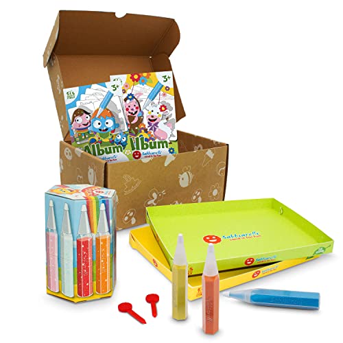Sabbiarelli Sand-it for Fun - Box Ostern in Freude 3+, Set für kreative Arbeiten, Kreativ- und Sandfarben-Set, kreatives Labor, Ostern Party Kinder 3+ von Sabbiarelli