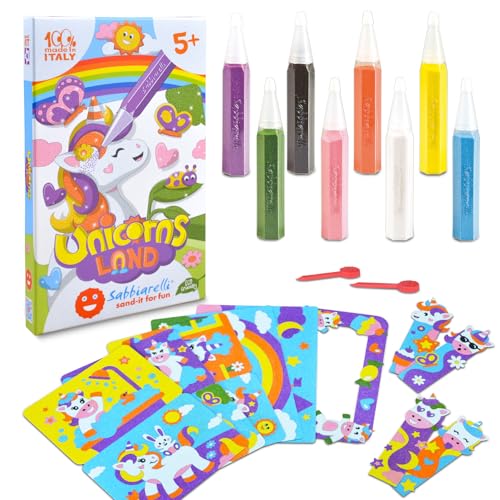 Sabbiarelli Sand-it for Fun Kit Unicorns Land Einhörner - Kreativ Bastelset: male die Einhörner mit Sandbilder für Kinder ab 5+, Geschenkidee zum Geburtstag Sabbiarelli Sand-it for Fun Kit Unicorns Land Einhörner - Kreativ Bastelset: male die Einhörner mit Sandbilder für Kinder ab 5+, Geschenkidee zum Geburtstag von Sabbiarelli