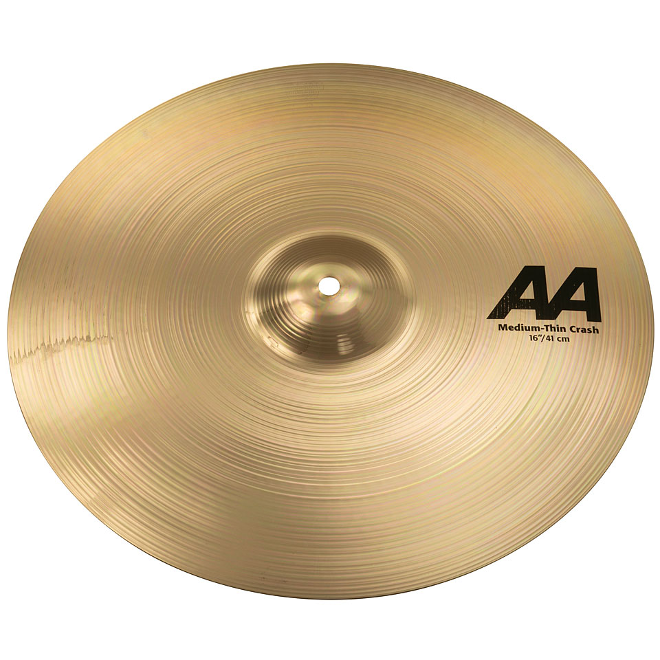 Sabian AA 16" Brilliant Medium Thin Crash Crash-Becken Sabian AA 16" Brilliant Medium Thin Crash Crash-Becken von Sabian