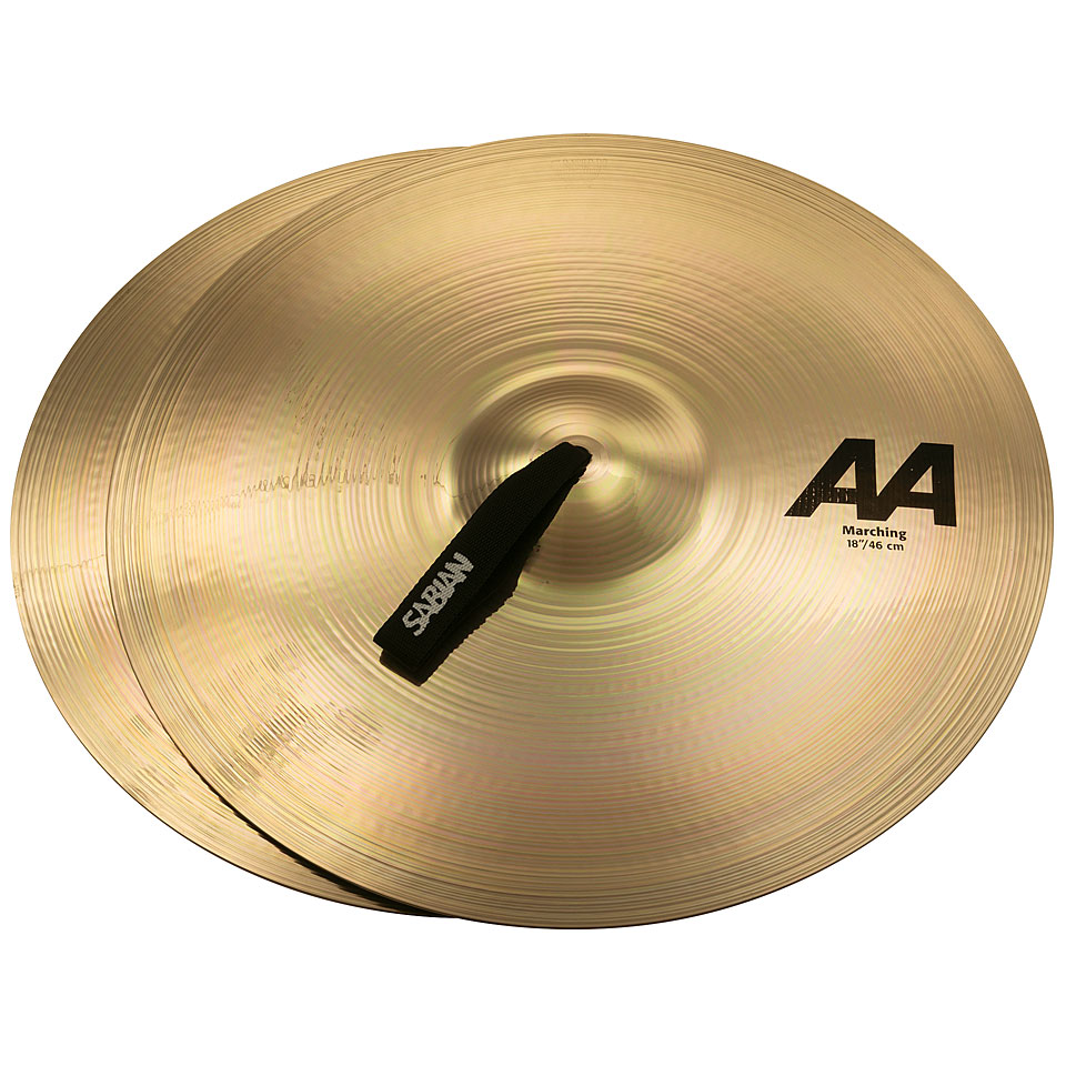 Sabian AA Marching Band Cymbals 18" Brilliant 21822B Marschbecken von Sabian