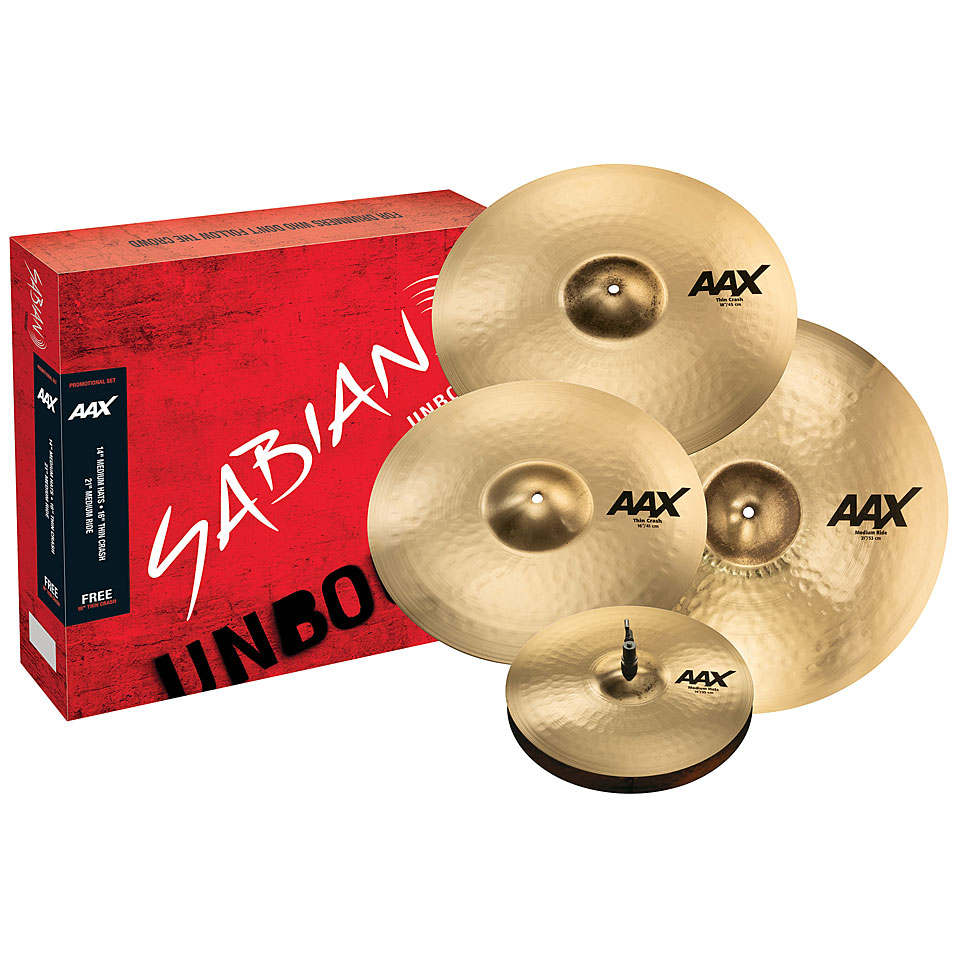 Sabian AAX 25005XCPB Brilliant Promo Set Becken-Set Sabian AAX 25005XCPB Brilliant Promo Set Becken-Set von Sabian