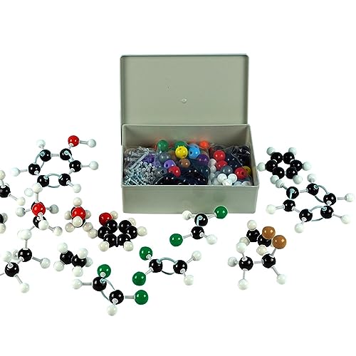 Molekulares Modellbausatz, Molekularmodell-Set für anorganische und organische Chemie, mit Atombindungen und 1 Werkzeug, Molekularmodellbausatz, organische Chemie, 267-teilig von Saddgo
