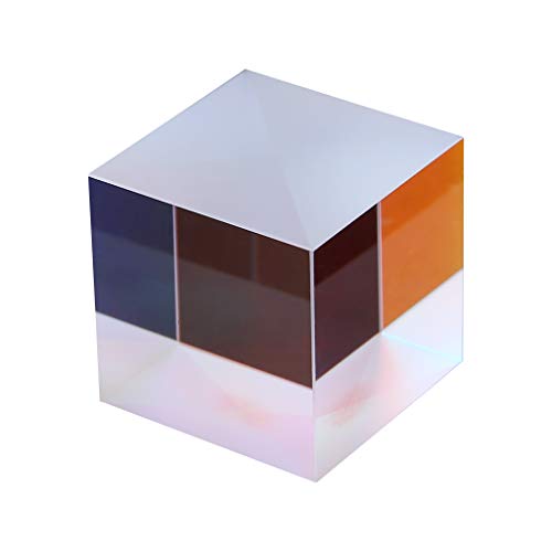 Saddgo Optisches Teil für 63HA bunter Kombinations-Splitter für Kreuz-dichroitisches Würfelprisma, optisches Glas, dreieckiges Prisma für Glasblas-Set von Saddgo