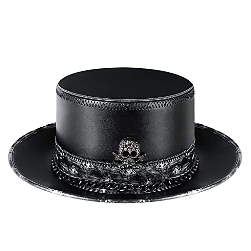Saddgo Plague Doctor Hut Leder Steampunk Zylinder für Halloween Kostüm Erwachsene Requisiten Maskerade Hut Saddgo Plague Doctor Hut Leder Steampunk Zylinder für Halloween Kostüm Erwachsene Requisiten Maskerade Hut von Saddgo