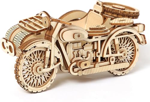 Sadodo 3D Holz Puzzle,Modellbau DIY Holzpuzzle Modellbausatz Bausatz für Erwachsene und Jungenliche,Geburtstag Geschenke Idee (Motorrad) von Sadodo