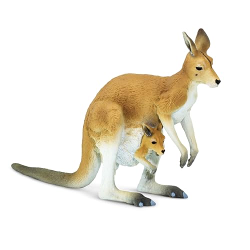 Safari Känguru mit Joey 8,8 cm | Zootierfigur | Ungiftig und BPA-frei | Für Kinder ab 3 Jahren geeignet Ltd von Safari Ltd.