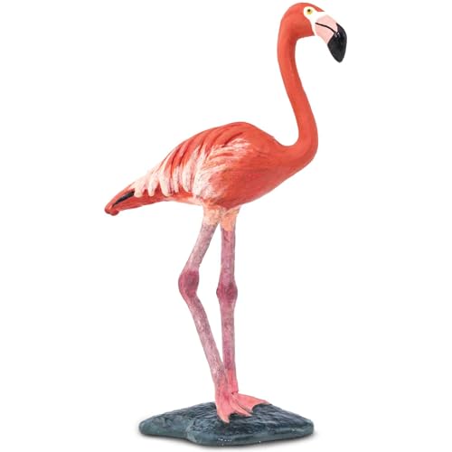 Safari Flamingo-Figur | 3,25“ Realistische Vogelfigur | Ungiftig und BPA-frei | Für Kinder ab 3 Jahren geeignet Ltd von Safari Ltd.
