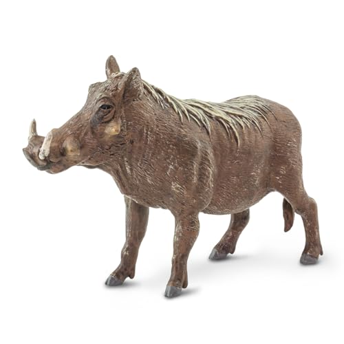 Safari Ltd. Warzenschwein-Figur | 4“ Realistische afrikanische Wildtier-Figur | Ungiftig & BPA-frei | Für Kinder ab 3 Jahren geeignet von Safari Ltd.