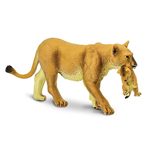 Safari 225229 Animals WS WL Lioness mit Jungtier, Weiss/opulenter Garten von Safari Ltd.