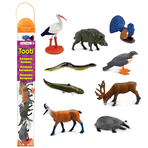 Safari Ltd. European Animals TOOB - 9 detaillierte Miniatur-Tierfiguren - Bildungsspielzeug-Set für Jungen, Mädchen und Kinder ab 3 Jahren Safari Ltd. European Animals TOOB - 9 detaillierte Miniatur-Tierfiguren - Bildungsspielzeug-Set für Jungen, Mädchen und Kinder ab 3 Jahren von Safari Ltd.